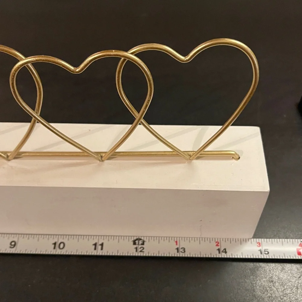 Gold Heart Photo/Card Display